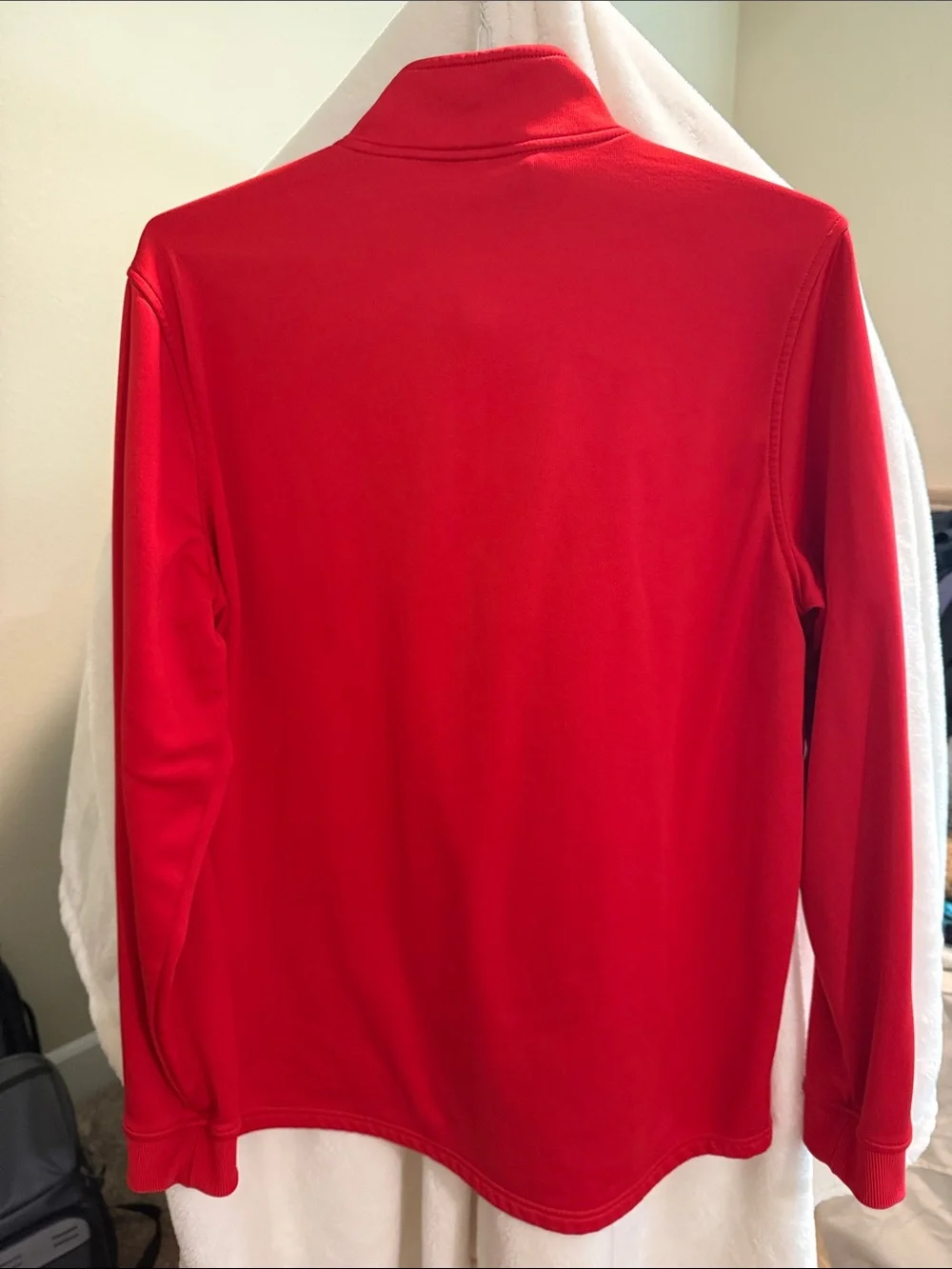 Under Armour Red Long-Sleeve 1/4 Zip Performance Pullover